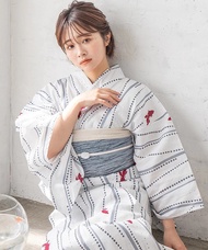 【A VOGUE】 Traditional Womens Kimono Bathrobe Pure Cotton Fabric Photography Portrait Travel Japanes