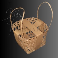 Woven Bamboo 17x17x16 Box Hampers Bag