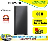HITACHI 601L Inverter Refridgerator R-V710P7M-1 Big 2 Stylish Fridge Peti sejuk