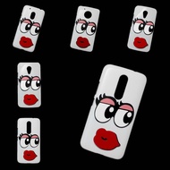 Case for Motorola Moto G5 G5s C Plus E4 E5 G2 X2 X4 G4 G6 Play M X Style Pure Edition 3D Cute Lips E