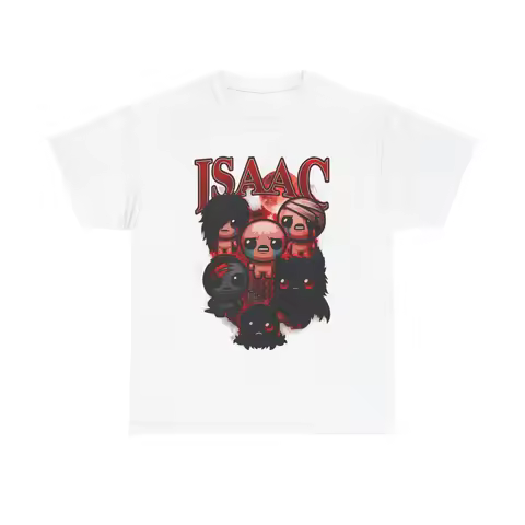 The Binding of Isaac game-themed T-shirt retro indie game fan T-shirt gamer gift T-shirt cotton men'