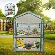 2 Tier Home Greenhouse Garden Plant Covers Plant Replacement Waterproof Heavy Duty PE Garden Plant C
