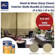 [1 Room BUNDLE] Dulux Wash &amp; Wear Interior Walls Paint (Easy clean) Washable (1x5L + 1x1L) Wild Wonder Uplifting Tone