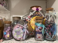 玻璃許願瓶（附紙摺星星）Origami Star and Heart Jars