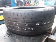 Used Tyre Secondhand Tayar BRIDGESTONE POTENZA RE004 215/45R17 60% Bunga Per 1pc