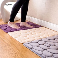 AIOOTI 40*60cm Bathroom Carpet Feet Pad Pebbles Floor Bathtub Doormat