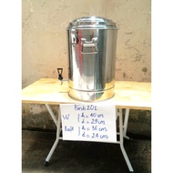 Cooler bottle, cool water bottle, 2-layer stainless steel bottle 20l