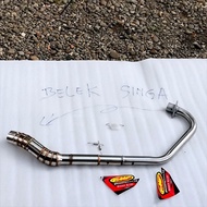 EKZOS pipe only Exhaust for muffler Y15 / Y15ZR Lc 135 TMX 125 150 155 RS 150 Suzuki Raider 150 carb