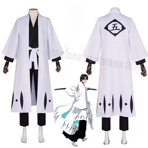 Anime Aizen Sousuke Cosplay Costume Bleach Cosplay Thousand Year Blood War Gotei 13 Team 5 Captain R