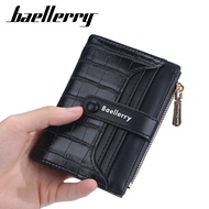 Baellerry Women SHORT wallets Stone stripe TOP Quality กระเป๋าเก็บบัตร CLASSIC FEMALE กระเป๋าสตางค์ซิป for GIRL