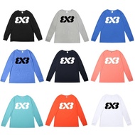 【现货】 美式运动长袖男速干3V3三V三3X3篮球库里投篮热身弹健身训练服American Sports Long Sleeve Men's Quick Drying 3V3 Three V Thre