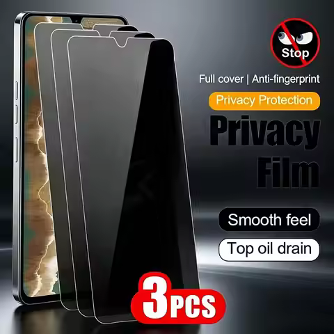 1-3PCS Anti Spy Tempered Glass Screen Protectors for Xiaomi Redmi Note 15 Pro 5G 14 13 12 11 10 11S 