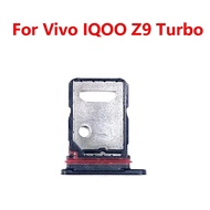 For Vivo IQOO Z9 Turbo Sim Card Slot Tray Holder Sim Card Reader Socket