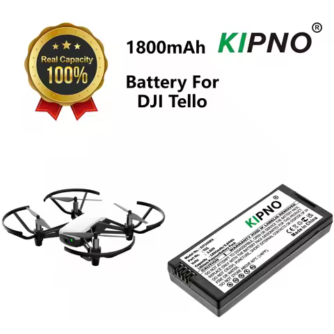 KIPNO 3.8V 1800mAh Drones Battery T01 for DJI Tello Li-Polymer