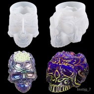 KY-# Skull Pen Holder Silicone Mold Halloween Ornaments Pattern Skull Flower Pot Pot Pen Holder Pen Holder Mirror Mold X