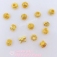 Accessories Accessories Charm Ball <C12> 999.9 Gold Plated