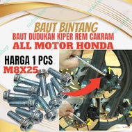 baut bintang cakram honda baut dudukan kaliper honda baut bintang kaliper honda