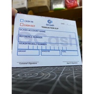 Gcash /Load Transaction  Slip -50 sheets