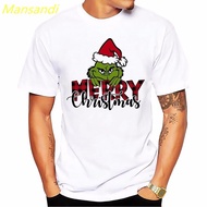 Fashion Cotton Fashion Cartoon Grinch Tshirt Men's T-shirt Christmas T Shirts