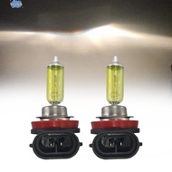 <hund> 2pcs Yellow H11 H8 H9 Halogen Bulb High Beam Headlight Daytime Running Light