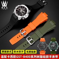 Suitable for Casio G-SHOCK Series Steel Heart GST-B400 Modified Resin Silicone Watch Strap Accessories