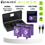 PALO DJI Osmo Action Extreme Battery for DJI Osmo Action 5 Pro/ Action 4/ Action 3 Battery Charger