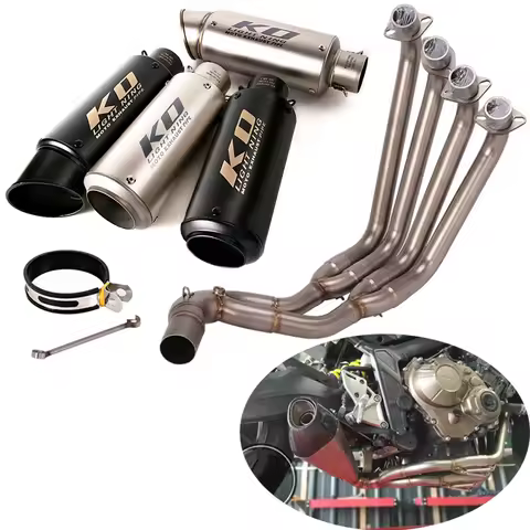 For Honda CBR650R CBR650F CB650F CB650R 2014-2024 Full Exhaust System Header Pipe 51mm Muffler Tips 