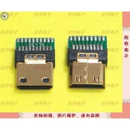 HDMI C Male with PCB Board Welding Wire Type HDMI Plug 19P HD Connector Male Socket C Type Test HD G