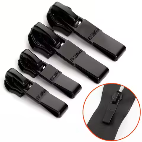 5pcs 3# 7#(Universal For 5#) Reverse Installation Waterproof Zipper Slider for Nylon Zipper Clothing