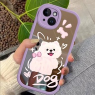 For Iphone puppy cartoon dog makeup  mirror case iphone 12 PRO MAX/11/11 PRO/12/12 PRO/11 PRO MAX/12 MINI cover