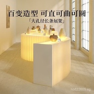 Accordion Bag Display Table Multi-Functional Display Rack Island Table Commercial Display Cabinet Pa