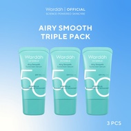 NEW PACKAGING! Wardah UV Shield Airy Smooth Sunscreen Serum SPF 50 PA++++ 25ml Single Twinpack Tripl