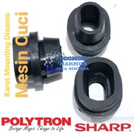 Populer karet mounting dinamo mesin cuci POLYTRON / SHARP 1set 3pcs