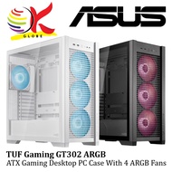 ASUS TUF GAMING GT302 ARGB ATX DESKTOP PC CASING / CASE WITH 4 ARGB FANS / MAXIMIZED AIRFLOW - ATX -