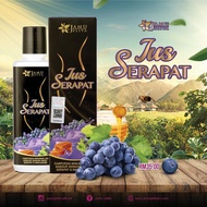 JUS SERAPAT”  keluaran terbaru dari JAMU JELITA lengkap dengan bahan bermutu tinggi daripada Sireh, Kunyit, Kacip Fatimah, dan bahan utama dari * Akar Serapat* serta Manjakani yang kebaikannya adalah untuk dalaman wanita yang lebih mengancam.