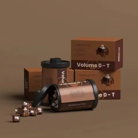 HMX Volume O-T Tactile Silent Switch 5 Pins Factory Lubrication Mechanical Gaming Keyboard Switch Ho