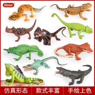 Children Simulation Animal Toy Model Gecko Thorn Lizard Chameleon Umbrella Lizard Iguana Komodo Mons