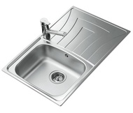 TEKA อ่างล้างจานติดตั้งบนเคาน์เตอร์ 1 หลุม 1 ที่พัก รุ่น UNIVERSO 79 1B1D R ฟรี ก๊อกน้ำเย็น