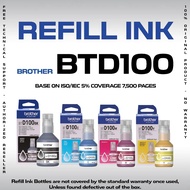 Brother Original BTD100 Color Refill Dye Ink Bottles For DCP-T230 T430W T530DW T730DW T830DW T930DW