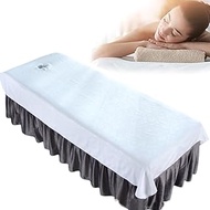 Ouliget Waterproof Oilproof Massage Table Sheets with Hole,Wipeable Soft Spa Bed Cover,Rose Printing