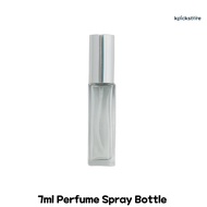 7ml Perfume Spray Bottle Refillable Mini Glass Atomizer Square Travel Fragrance Container