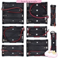 LANFYGOODSS 5pcs/10pcs AA Battery  Plastic Black 3.7V/1.5V Batteries Box Clip