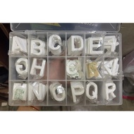 MOTOR NUMBER PLATE / NOMBOR MOTOR PLAT SET A TO Z & 1 TO 9 FREE BOX (ALL NUMBER & ALPHABET) NOMBOR /