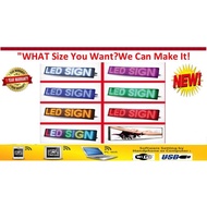 LED DISPLAY BOARD / LED TEXT RUNNING BOARD 16cm x 64cm