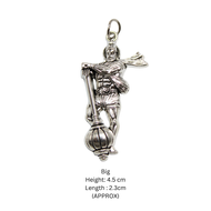 Bahubali Hanuman Brass Locket | Bajrangi Hanuman Pendant With Free Necklace Cord Rope