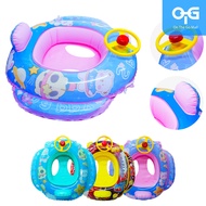 Pool Tubes Car Shaped Inflatable Swim Ring Water Toys Boat For 1-5 Years Baby