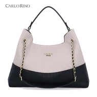 Carlo Rino Harper Duotone Top Handle Bag - Taupe