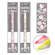 ปากกาไฮไลท์ Highlight [KIAN-DA]  คละลาย (แพ็ก 4 ด้าม) ปากกาเน้นข้อความ 2 หัว