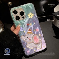 SS971 Happy Elephant OMBRE Flower Clarity Swirl HardCase Casing hp For Vivo V60 V5 Y19S V40 V50 LITE