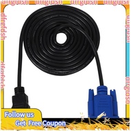 【D&F】HDTV  Gold Male To VGA HD-15 Male 15Pin Adapter Cable 6FT 1.8M 1080P